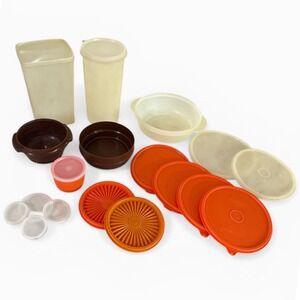Vintage Tupperware Mixed 21 pc Lot